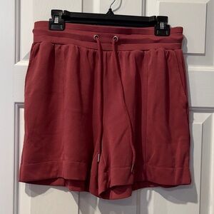 NWOT Lou & Grey Women's Athletic Drawstring Shorts - Rose